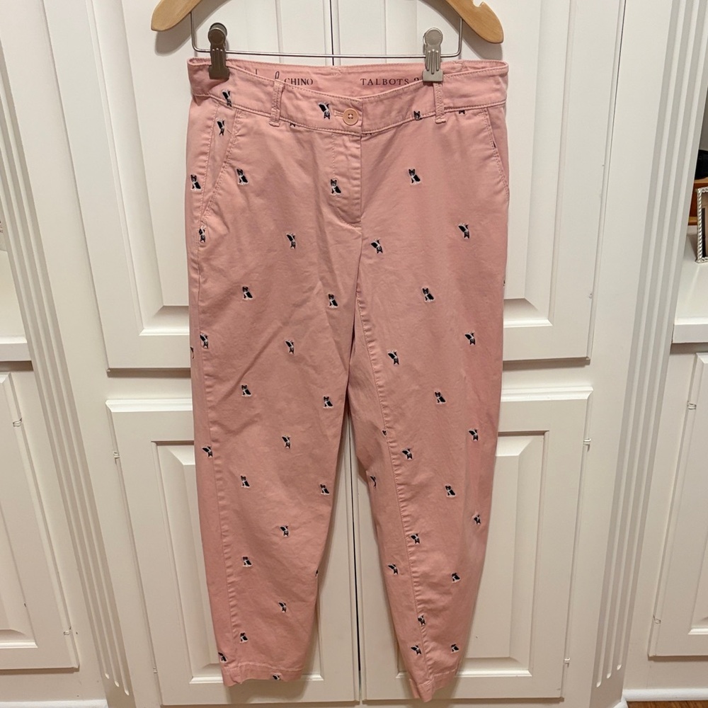 Talbots women’s Light Pink Embroidered Pants